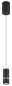 Preview: Globo Alvarado LED Hängeleuchte 6W Warmweiß Schwarz Matt, Metall Ø6,5cm 15699