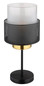 Preview: Globo Olga E27 Tischleuchte 60W Schwarz Matt, Metall Ø15cm 15709T