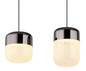 Preview: Globo Cristallica LED Hängeleuchte 40W Warmweiß Graphit Matt, Metall 150cm 15721-4