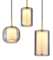 Preview: Globo Lampigna LED Hängeleuchte 40W Warmweiß Schwarz Matt, Metall 150cm 15740-5