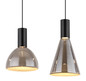 Preview: Globo Labora LED Hängeleuchte 29W Warmweiß Schwarz Matt, Metall 150cm 15741-4