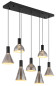 Preview: Globo Labora LED Hängeleuchte 51W Warmweiß Schwarz Matt, Metall 150cm 15741-7