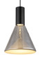 Preview: Globo Labora LED Hängeleuchte 8W Warmweiß Schwarz Matt, Metall Ø17cm 15741H