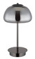 Preview: Globo Avila LED Tischleuchte 12W CCT Schwarz-Chrom, Metall Fernbedienung Nachtlicht Memoryfunktion Ø25cm 15743TL