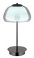Preview: Globo Avila LED Tischleuchte 12W CCT Schwarz-Chrom, Metall Fernbedienung Nachtlicht Memoryfunktion Ø25cm 15743TL