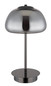 Preview: Globo Avila LED Tischleuchte 12W CCT Schwarz-Chrom, Metall Fernbedienung Nachtlicht Memoryfunktion Ø25cm 15743TL