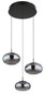 Preview: Globo Quintara LED Hängeleuchte 18W Warmweiß Schwarz Matt, Metall Ø20cm 15744-3H