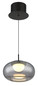 Preview: Globo Quintara LED Hängeleuchte 6W Warmweiß Schwarz Matt, Metall Ø20cm 15744H
