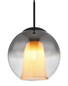 Preview: Globo Barry E27 Hängeleuchte 40W Schwarz Matt, Metall Ø25cm 15749H1