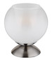 Preview: Globo Barry E27 Tischleuchte 40W Nickel Matt, Metall Ø18cm 15749NT