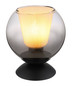 Preview: Globo Barry E27 Tischleuchte 40W Schwarz Matt, Metall Ø18cm 15749T