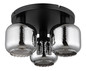 Preview: Globo Xia E27 Deckenleuchte 3-fach 25W Schwarz Matt, Metall Ø14cm 15754-3D