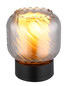 Preview: Globo Xia E27 Tischleuchte 25W Schwarz Matt, Metall Ø14cm 15754T