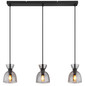 Preview: Globo Massey E14 Hängeleuchte 3-fach 40W Schwarz Matt, Metall Ø13cm 15769S-3