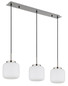 Preview: Globo Kladora E27 Hängeleuchte 3-fach 10W Nickel Matt, Metall Ø20cm 15772-3H
