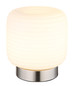Preview: Globo Kladora E27 Tischleuchte 10W Nickel Matt, Metall Ø20cm 15772T