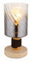 Preview: Globo Osborne E27 Tischleuchte 40W Travertine-Optik, Beton Ø12cm 15777T