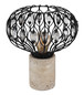 Preview: Globo Dorthy E27 Tischleuchte 40W Travertine-Optik, Beton Ø25cm 15778T