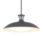 Preview: Globo Rocha LED Hängeleuchte 18W CCT Grau Matt, Metall Memoryfunktion Ø40cm 15781G