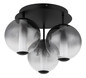 Preview: Globo Lacy LED Deckenleuchte 33W Warmweiß Schwarz Matt, Metall Ø18cm 15798-3D