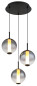 Preview: Globo Lacy LED Hängeleuchte 33W Warmweiß Schwarz Matt, Metall Ø18cm 15798-3HR