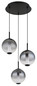 Preview: Globo Lacy LED Hängeleuchte 33W Warmweiß Schwarz Matt, Metall Ø18cm 15798-3HR