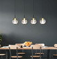 Preview: Globo Lacy LED Hängeleuchte 44W Warmweiß Schwarz Matt, Metall Ø18cm 15798-4H