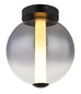 Preview: Globo Lacy LED Deckenleuchte 19W Warmweiß Schwarz Matt, Metall Ø25cm 15798D