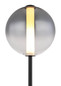 Preview: Globo Lacy LED Stehleuchte 19W Warmweiß Schwarz Matt, Metall Ø25cm 15798S