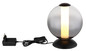 Preview: Globo Lacy LED Tischleuchte 15W Warmweiß Schwarz Matt, Metall Ø18cm 15798T
