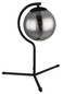 Preview: Globo Porry E14 Tischleuchte 25W Schwarz Matt, Metall Ø15cm 15869T