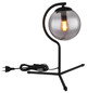 Preview: Globo Porry E14 Tischleuchte 25W Schwarz Matt, Metall Ø15cm 15869T
