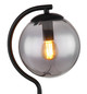 Preview: Globo Porry E14 Tischleuchte 25W Schwarz Matt, Metall Ø15cm 15869T