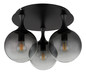 Preview: Globo Dalton E27 Deckenleuchte 3-fach 10W Schwarz Matt, Metall Ø20cm 15885-3D