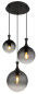 Preview: Globo Dalton E27 Hängeleuchte 3-fach 10W Schwarz Matt, Metall 141,5cm 15885-3H
