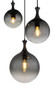 Preview: Globo Dalton E27 Hängeleuchte 3-fach 10W Schwarz Matt, Metall 141,5cm 15885-3H