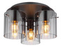 Preview: Globo Tulivar E27 Deckenleuchte 3-fach 40W Grau Dunkel, Metall Ø14cm 15904-3D
