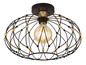 Preview: Globo Greys E27 Deckenleuchte 40W Schwarz Matt, Metall Ø40cm 15966D