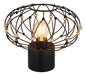 Preview: Globo Greys E27 Tischleuchte 40W Schwarz Matt, Metall Ø28cm 15966T