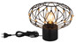 Preview: Globo Greys E27 Tischleuchte 40W Schwarz Matt, Metall Ø28cm 15966T