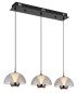 Preview: Globo Arus LED Hängeleuchte 30W Warmweiß Schwarz Matt, Metall Ø22cm 16022-3