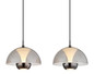 Preview: Globo Arus LED Hängeleuchte 30W Warmweiß Schwarz Matt, Metall Ø22cm 16022-3