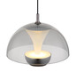 Preview: Globo Arus LED Hängeleuchte 10W Warmweiß Schwarz Matt, Metall Ø23cm 16022