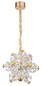 Preview: Globo Floriella LED Hängeleuchte 36W Warmweiß Goldfarben, Metall 120cm 16023H