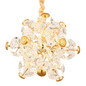 Preview: Globo Floriella LED Hängeleuchte 36W Warmweiß Goldfarben, Metall 120cm 16023H
