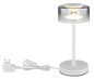 Preview: Globo Belinda LED Tischleuchte 6W Neutralweiß Weiß, Metall Ø15cm 16024TWR