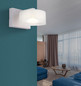 Preview: Globo Belinda LED Wandleuchte 6W Neutralweiß Weiß Matt, Metall Ø15cm 16024WW