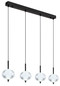Preview: Globo Aida LED Hängeleuchte 23W CCT Schwarz Matt, Metall Memoryfunktion Ø15cm 16042-4H