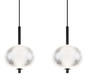 Preview: Globo Aida LED Hängeleuchte 23W CCT Schwarz Matt, Metall Memoryfunktion Ø15cm 16042-4H