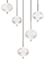 Preview: Globo Aida LED Hängeleuchte 33W CCT Verchromt, Metall Memoryfunktion Ø15cm 16042-5HC